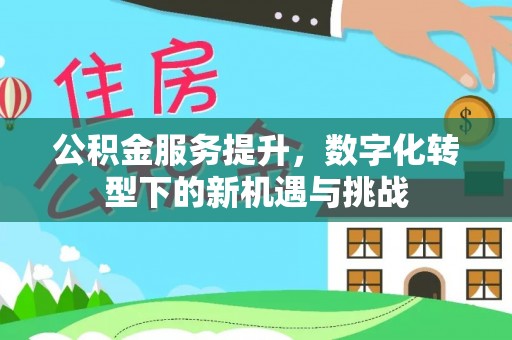 睢宁公积金服务提升，数字化转型下的新机遇与挑战