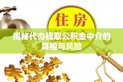 睢宁揭秘代办提取公积金中介的真相与风险