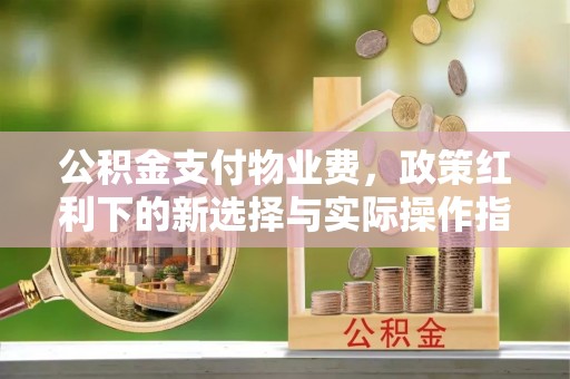 睢宁公积金支付物业费，政策红利下的新选择与实际操作指南