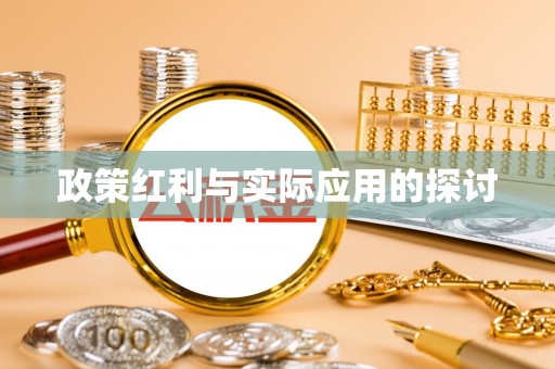 睢宁政策红利与实际应用的探讨