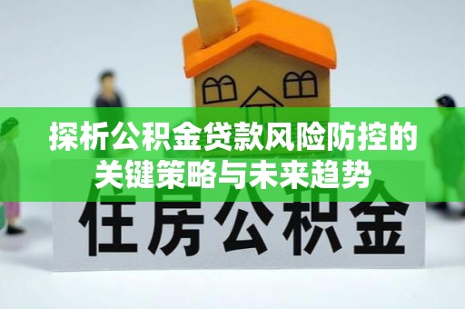 睢宁探析公积金贷款风险防控的关键策略与未来趋势