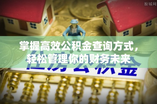睢宁掌握高效公积金查询方式，轻松管理你的财务未来